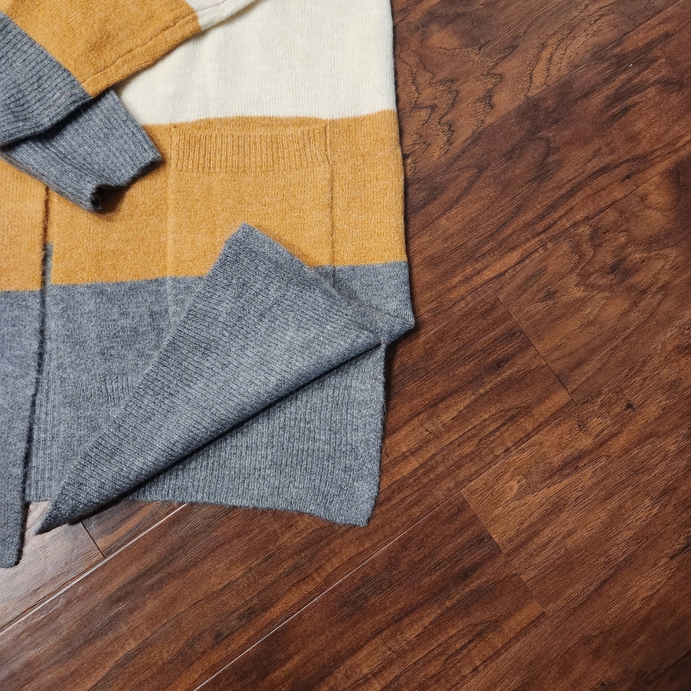 Modern Canvas Lightweight Multi Colored Cardigan - image 2